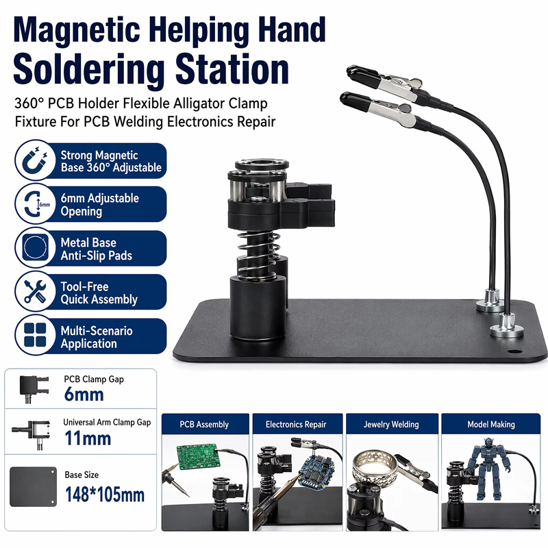 자석식 보조 손잡이 납땜 스테이션 360도 회전 PCB - Pcb Holder Clamp 리뷰 및 가격