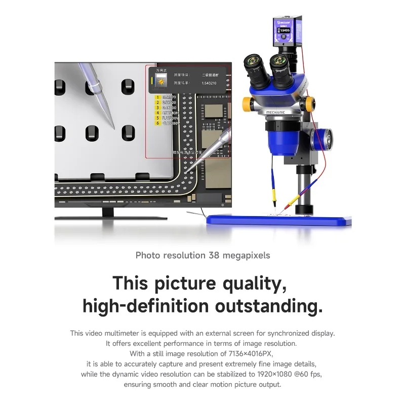 액션2 비디오 멀티미터 현미경 산업용 카메라 전화기 전 - Electronics Repair Images 리뷰 및 가격